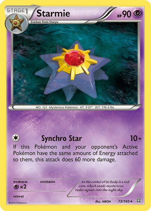 Starmie Card Front