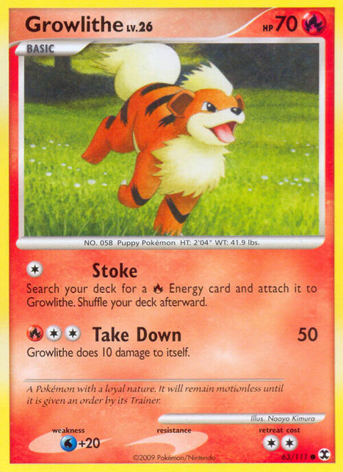 Growlithe Card Front