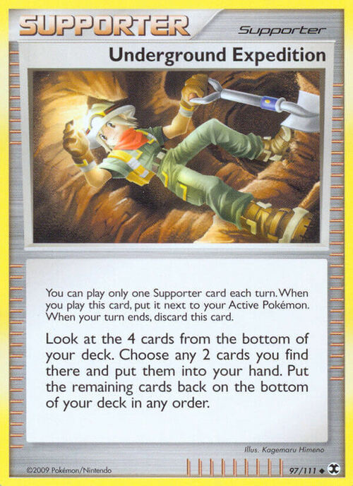 Underground Expedition Card Front