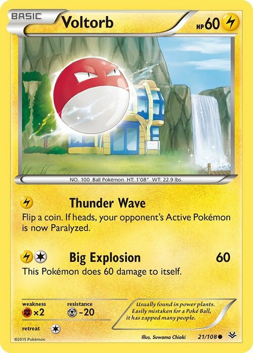 Voltorb Card Front