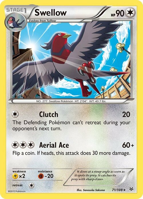 Swellow Card Front