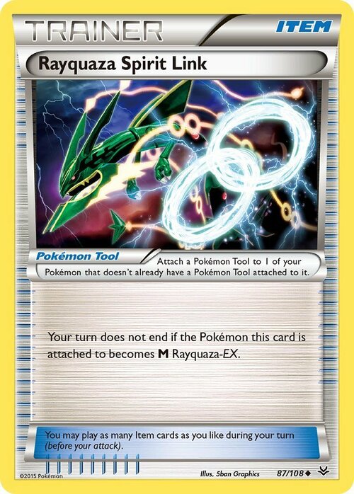 Rayquaza Spirit Link Card Front