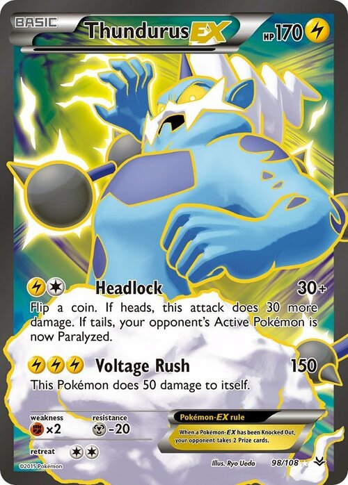 Thundurus EX Card Front