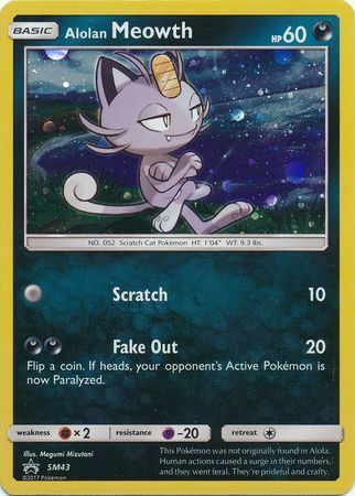 Alolan Meowth Card Front