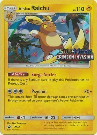 Alolan Raichu Card Front