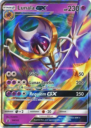 Lunala GX Card Front