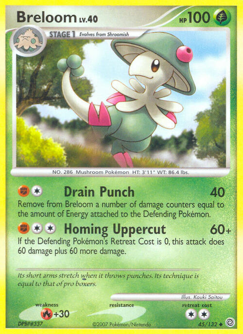 Breloom Lv.40 Card Front