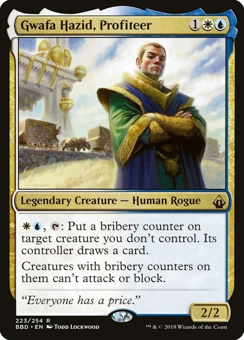 Gwafa Hazid, Profiteer Card Front