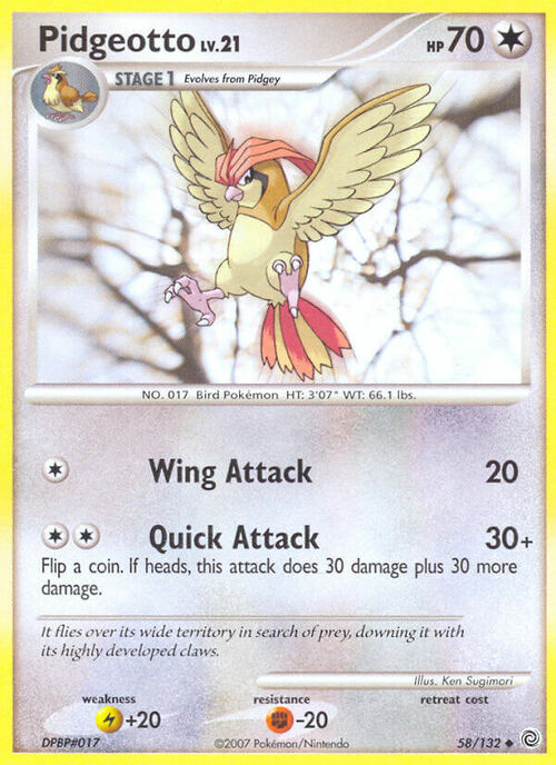 Pidgeotto Lv.21 Card Front