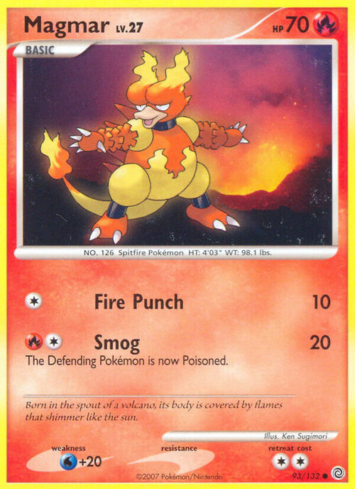 Magmar Lv.27 Card Front