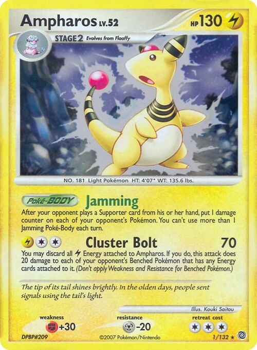 Ampharos Card Front