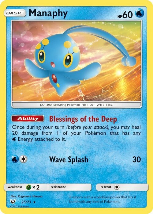 Manaphy Card Front