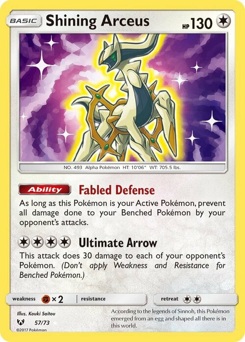 Shining Arceus Card Front