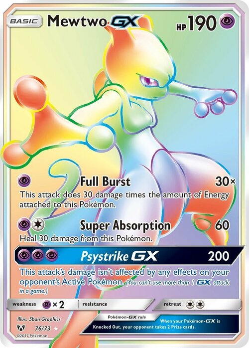 Mewtwo GX Card Front