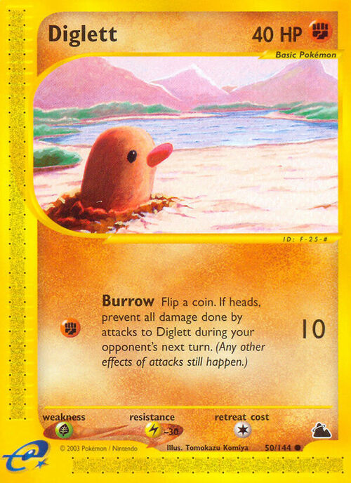 Diglett Card Front