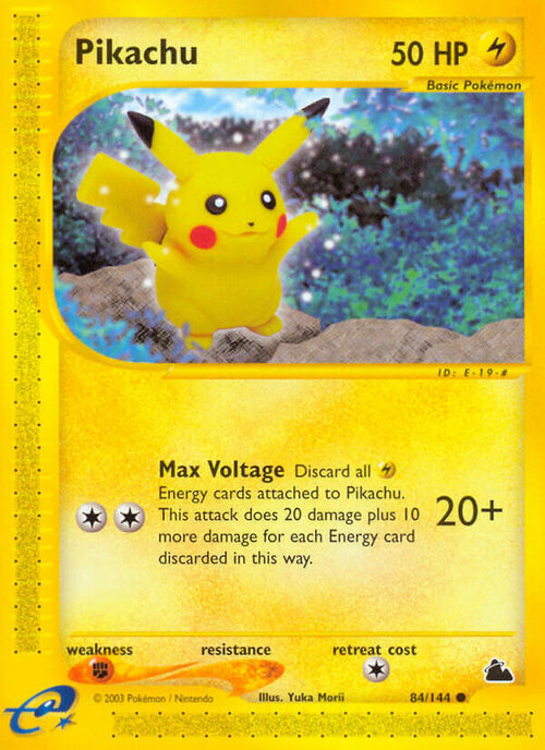 Pikachu Card Front