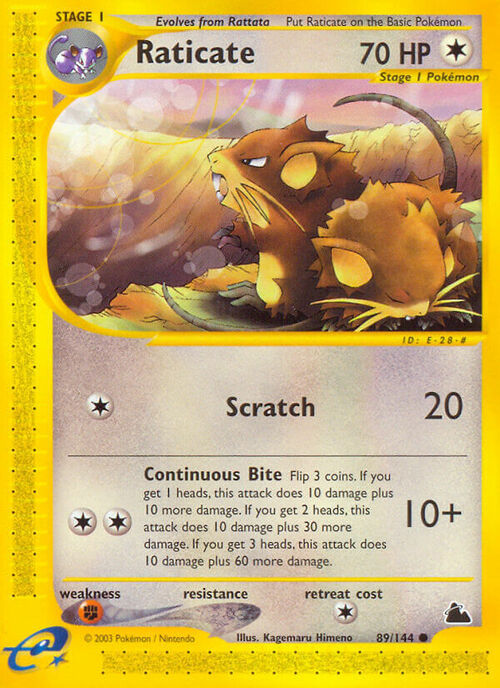 Raticate Card Front