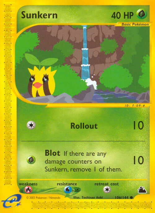 Sunkern Card Front