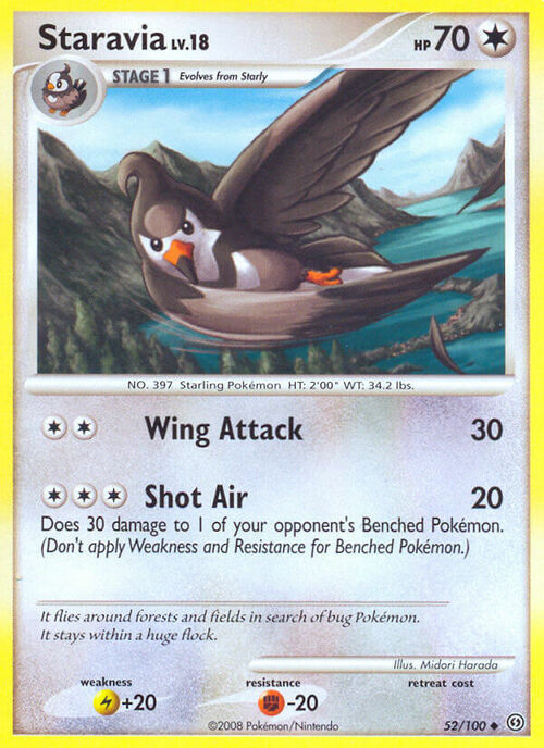 Staravia Card Front