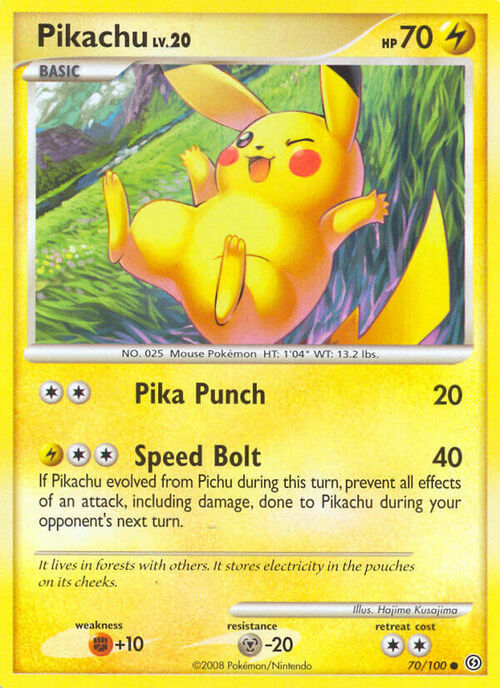 Pikachu Card Front