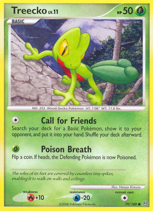 Treecko Card Front