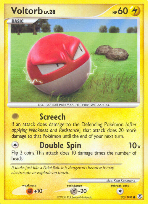 Voltorb Card Front