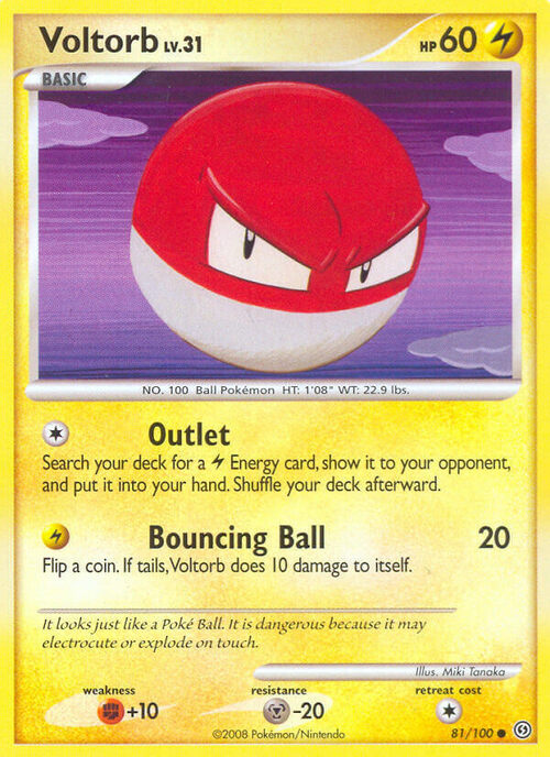 Voltorb Card Front