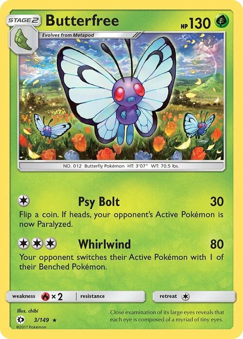 Butterfree Card Front