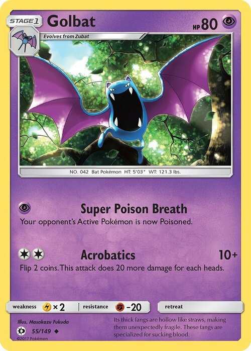 Golbat Card Front