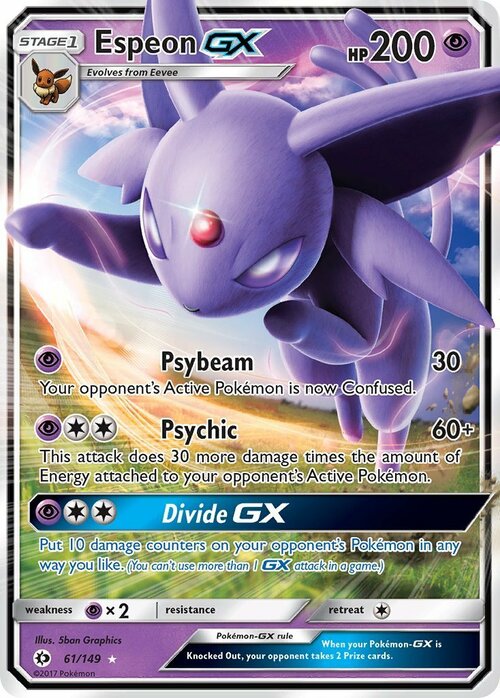 Espeon GX Card Front