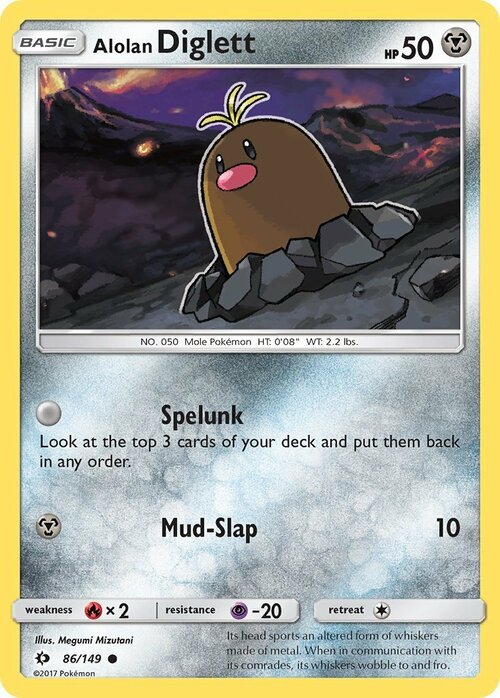 Alolan Diglett Card Front