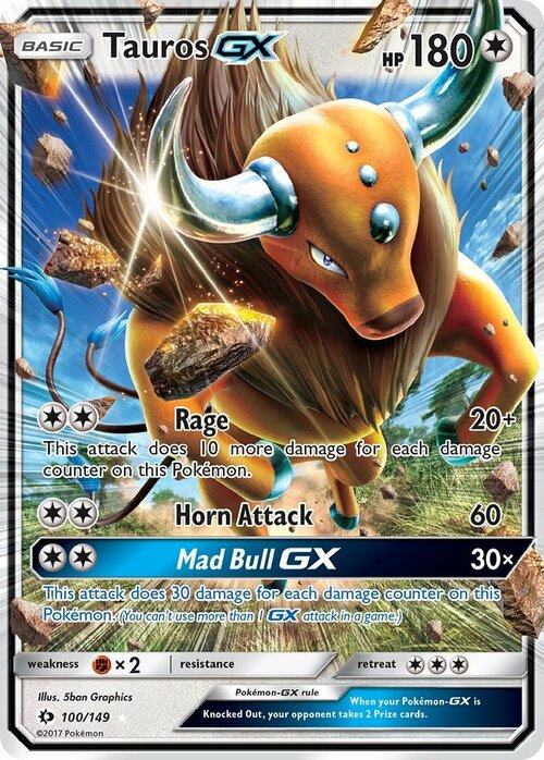 Tauros GX Card Front