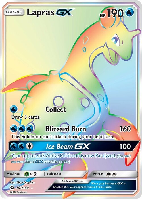 Lapras GX Card Front