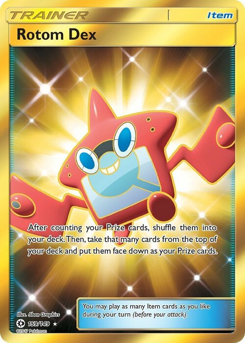 Rotom Dex Card Front