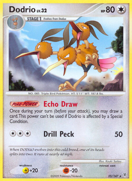 Dodrio Card Front