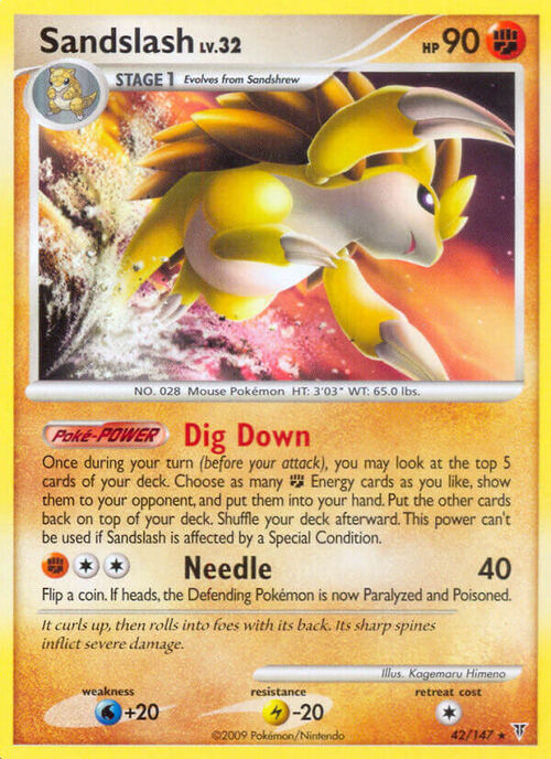 Sandslash Card Front