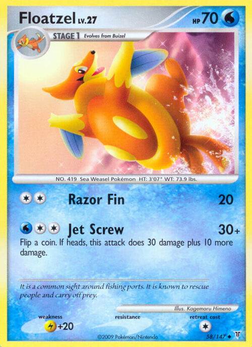 Floatzel Card Front