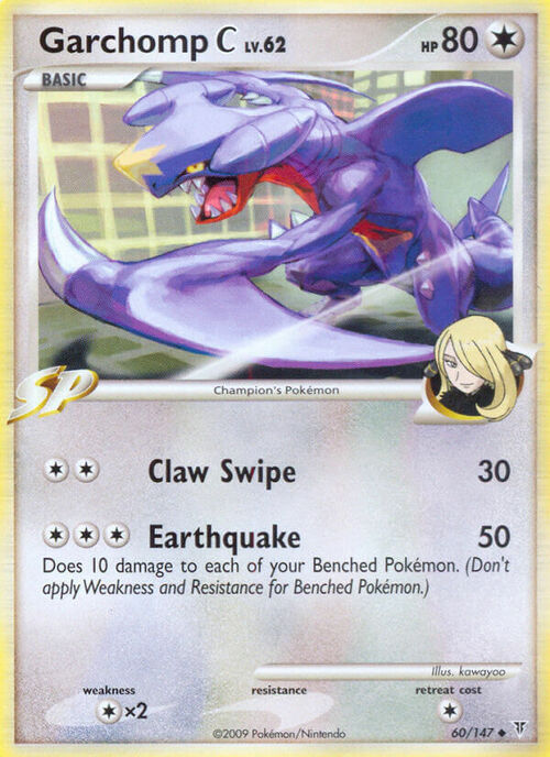 Garchomp C Card Front