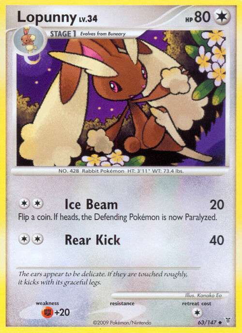 Lopunny Card Front