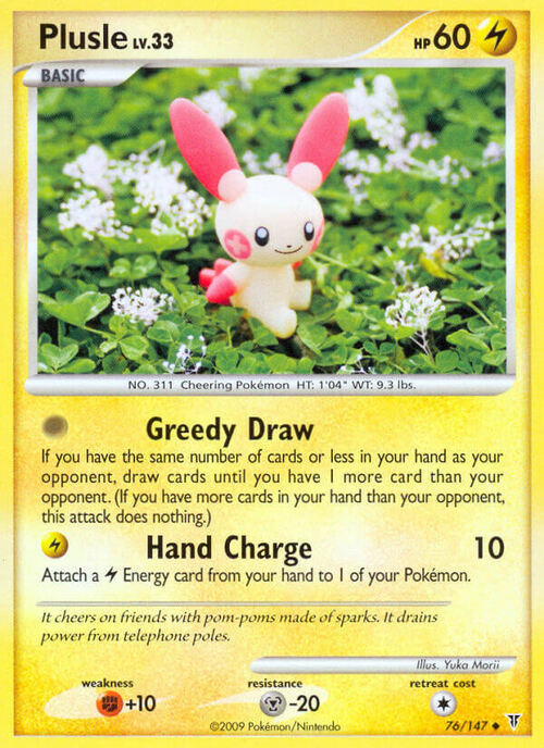 Plusle Card Front