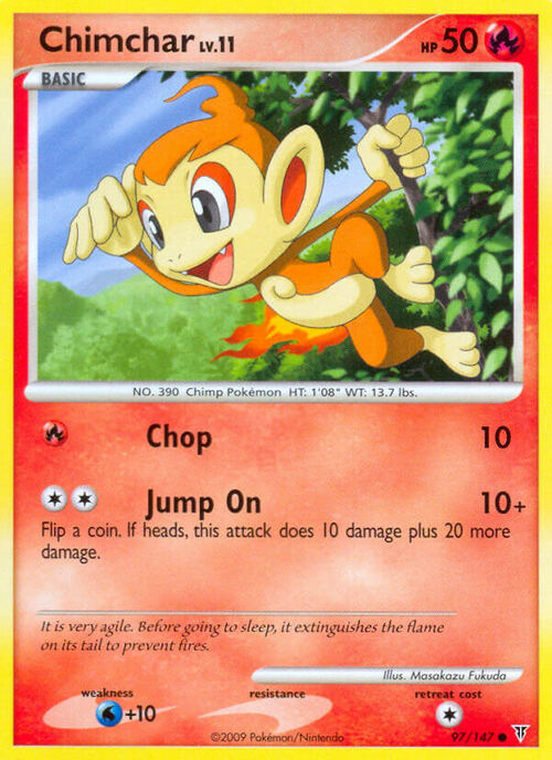 Chimchar Card Front