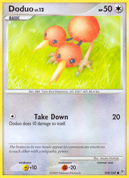 Doduo Card Front