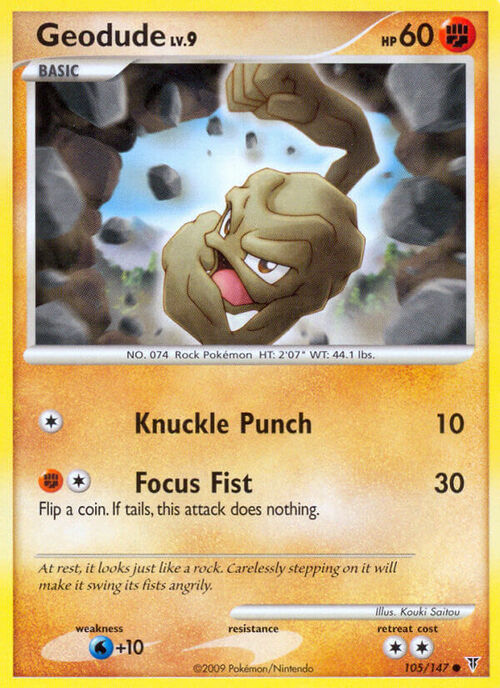 Geodude Card Front