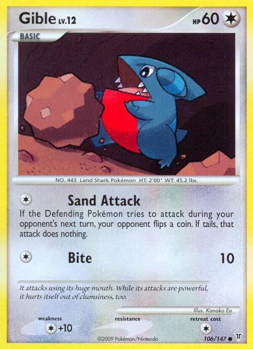 Gible Card Front