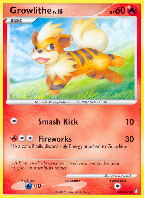 Growlithe Card Front