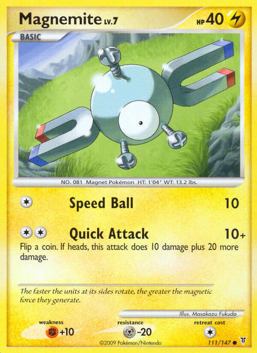 Magnemite Card Front