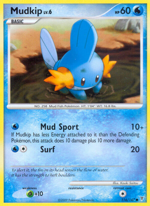 Mudkip Card Front