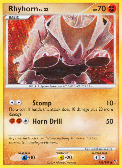 Rhyhorn Card Front