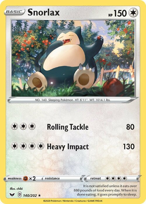 Snorlax Card Front