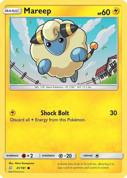 Mareep Card Front